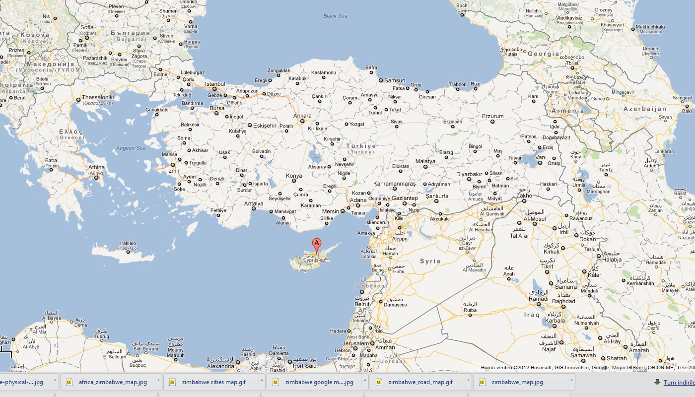 carte du Chypre du Nord turquie